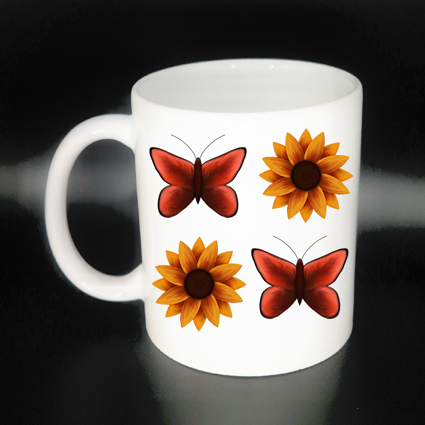 Sunflower and Butterfly