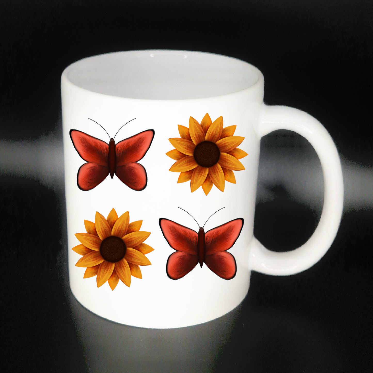 Sunflower and Butterfly
